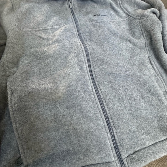 Columbia Heather Gray Fleece Jacket - Picture 6 of 8